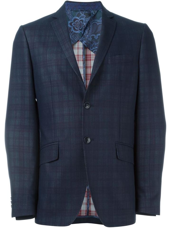 Etro Tonal Tartan Blazer