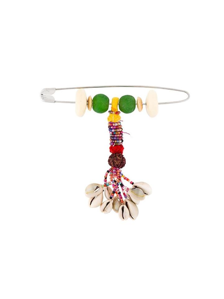 Ermanno Gallamini Beaded Brooch, Women's