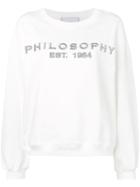 Philosophy Di Lorenzo Serafini Embroidered Logo Jumper - White