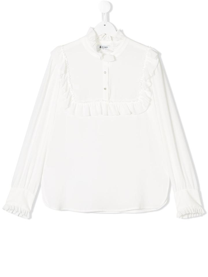 Dondup Kids Teen Ruffle-trimmed Blouse - White