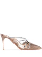 Aquazzura Metallic Two-tone 85mm Pumps