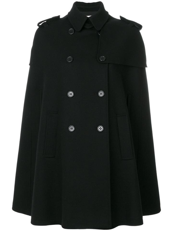 Red Valentino Double-breasted Cape - Black