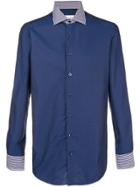 Etro Striped Collar Shirt - Blue