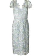 Marchesa Notte Guipure Lace Dress