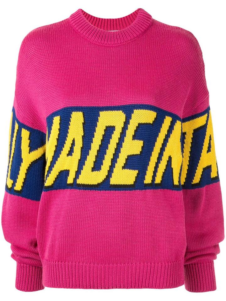 Gcds Barilla Jacquard Jumper - Pink