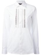 Dsquared2 Safety Pin Tuxedo Shirt, Women's, Size: 42, White, Cotton