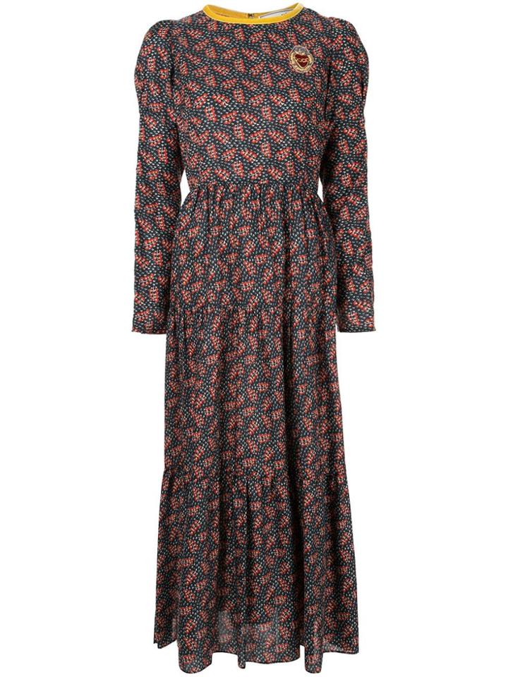 Tu Es Mon Trésor Liberty Print Maxi Dress - Blue