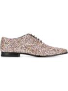 Saint Laurent Glitter Embellished Oxford Shoes