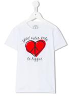 10x10 An Italian Theory Kids - Heart Print T-shirt - Kids - Cotton - 4 Yrs, White