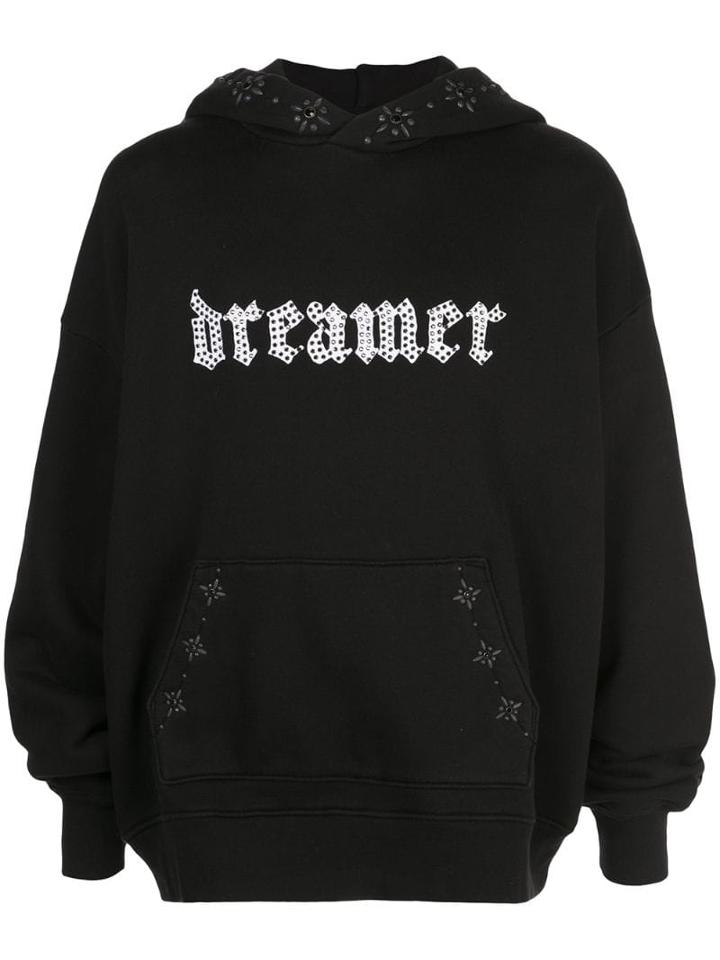 Amiri Dreamer Studded Hoodie - Black