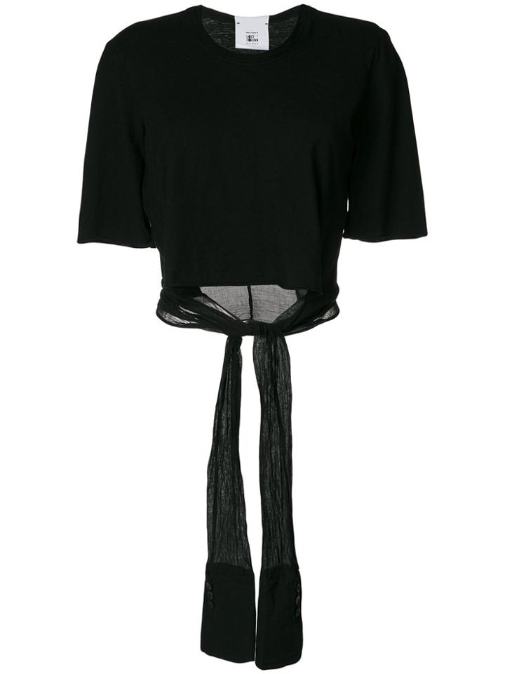 Lost & Found Rooms Knotted T-shirt - Black