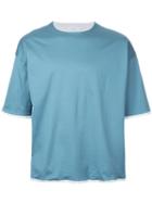 En Route - Contrasting Detail T-shirt - Men - Cotton - 2, Blue, Cotton