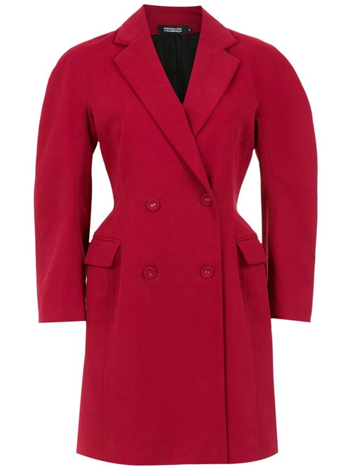 Reinaldo Lourenço Coat With Bell Sleeves - Red