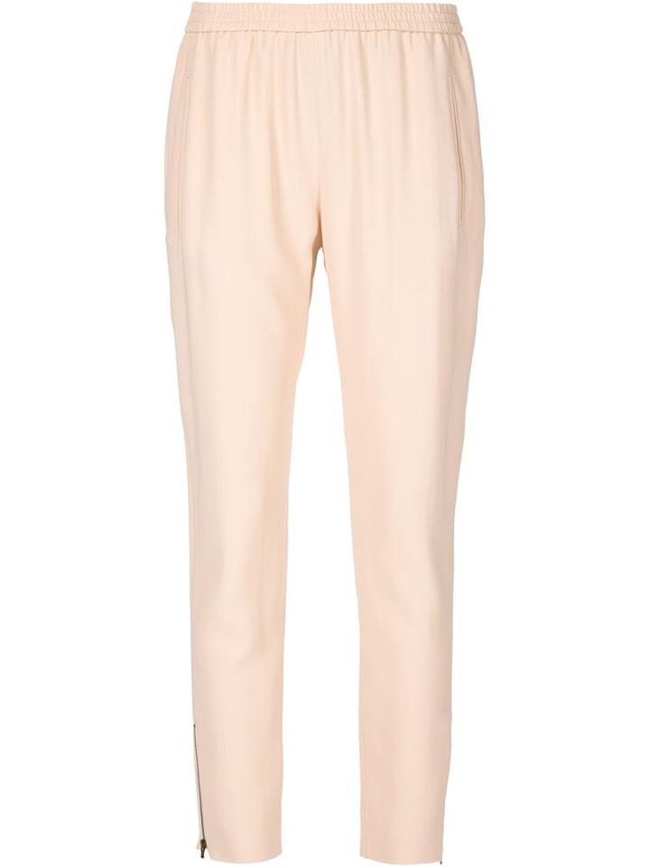 Stella Mccartney - Tamara Trousers - Women - Acetate/rayon - 38, Pink/purple, Acetate/rayon