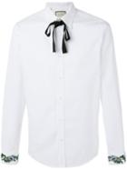 Gucci - Embroidered Cuff Duke Shirt - Men - Cotton - 15, White, Cotton