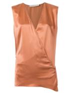Giuliana Romanno Silk Top, Women's, Size: 42, Yellow/orange, Silk