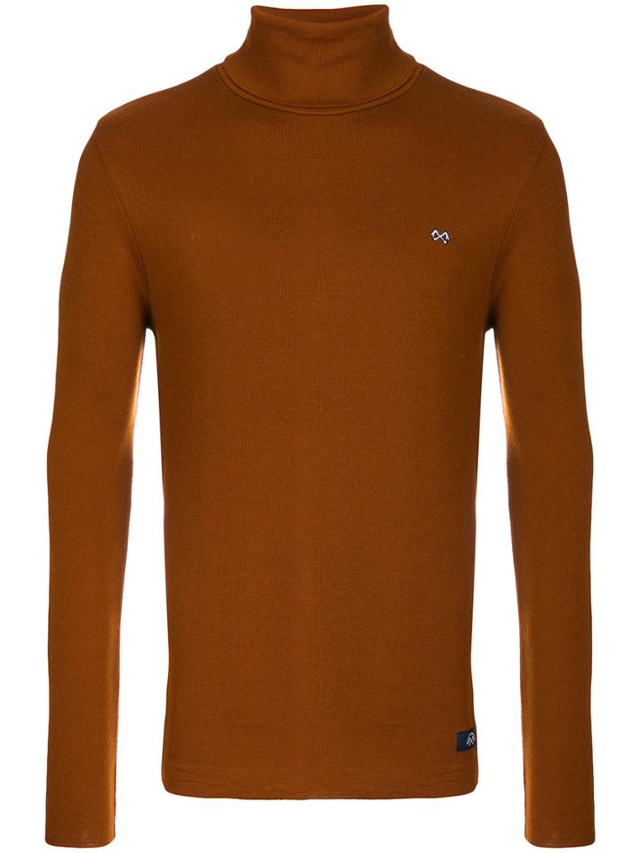 Bleu De Paname Roll Neck Pullover - Brown