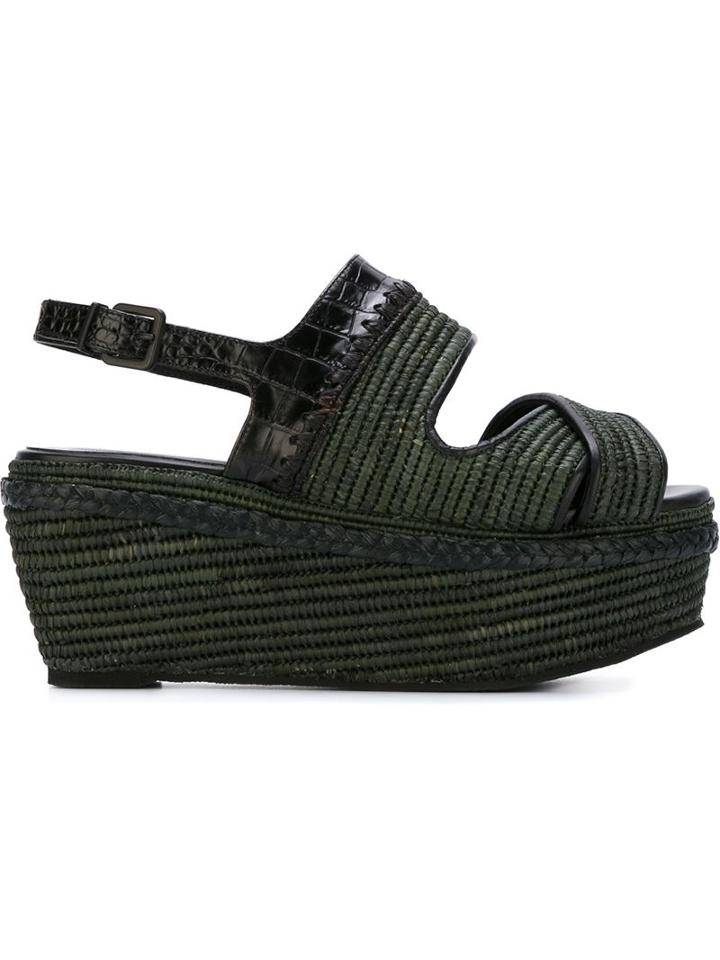 Robert Clergerie 'futon' Wedge Sandals