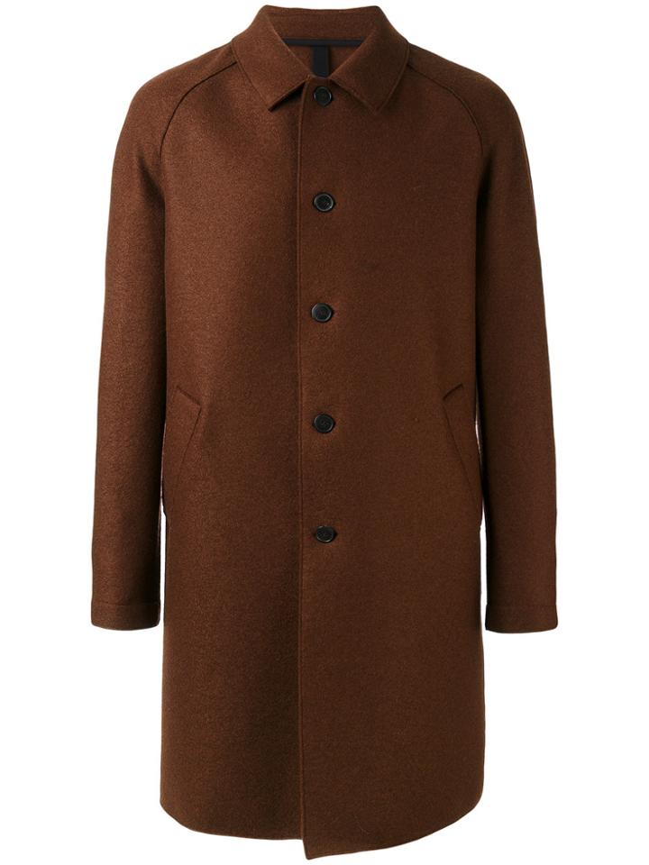 Harris Wharf London Classic Midi Coat - Red