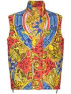 Moschino Printed Padded Gilet - Multicolour