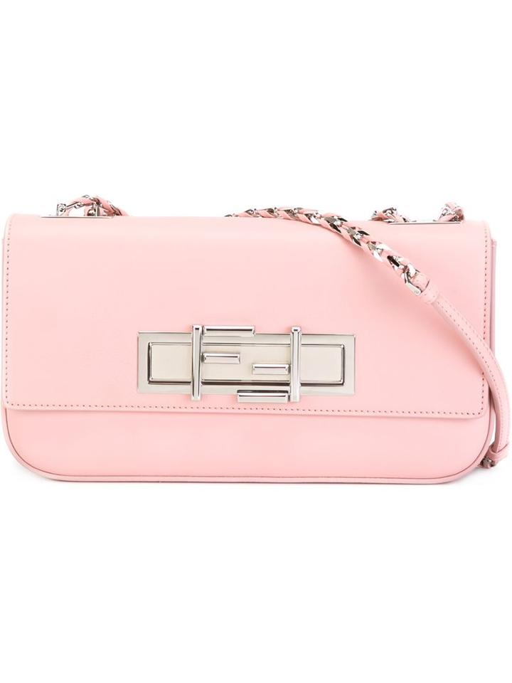 Fendi '3baguette' Shoulder Bag, Women's, Pink/purple