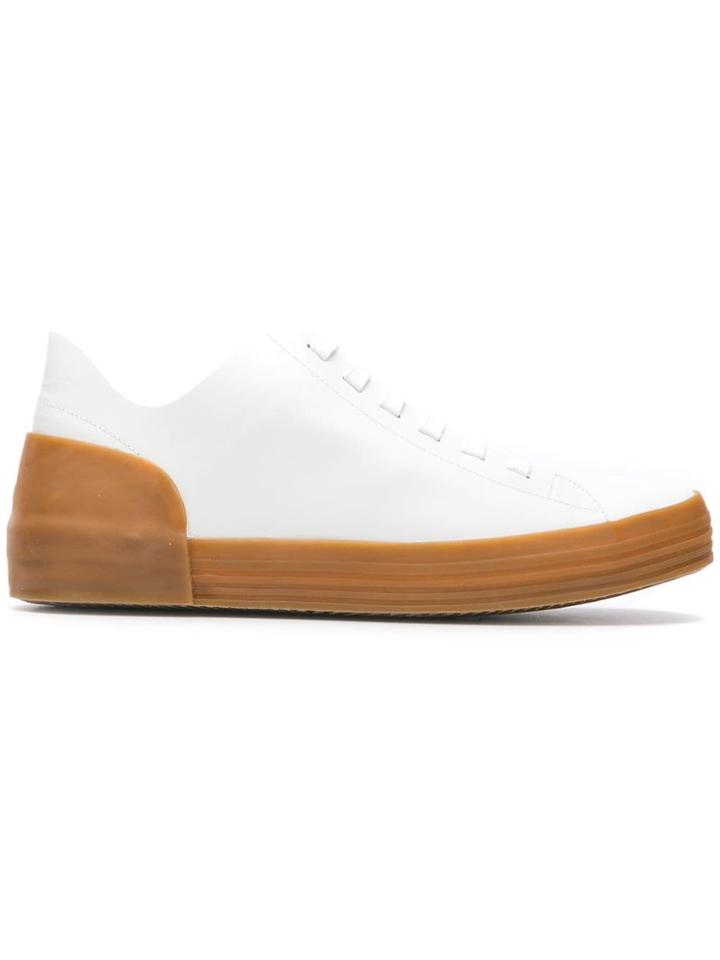 Del Carlo Platform Lace-up Sneakers - White