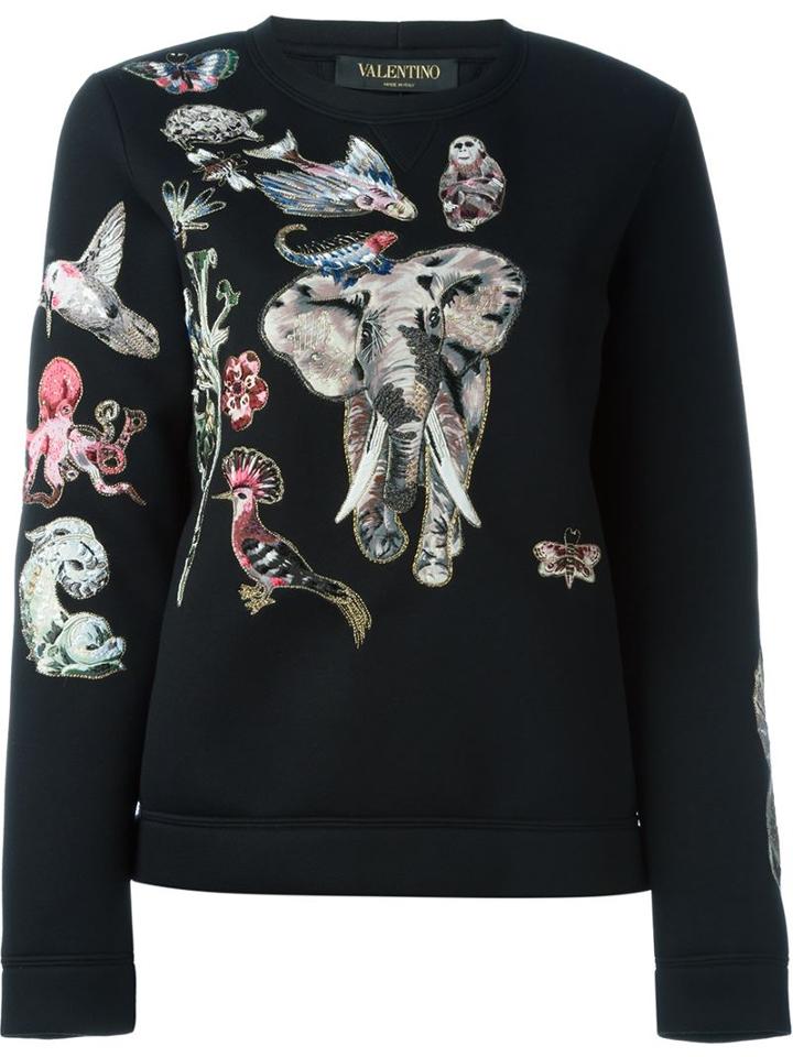 Valentino Creature Embroidered Sweatshirt