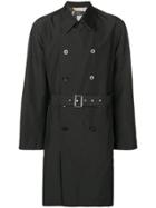Versace Collection Belted Trench Coat - Grey
