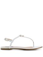 Patrizia Pepe Thong Strap Sandals - White
