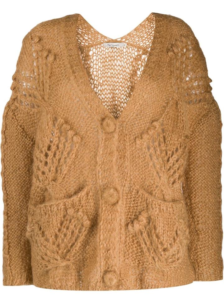 Mes Demoiselles Chunky Knit Cardigan - Brown
