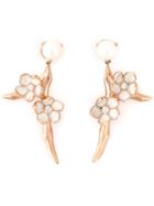 Shaun Leane 'cherry Blossom' Diamond Earrings, Women's, Metallic
