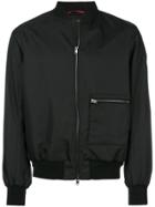 Oamc Satin Bomber Jacket - Black