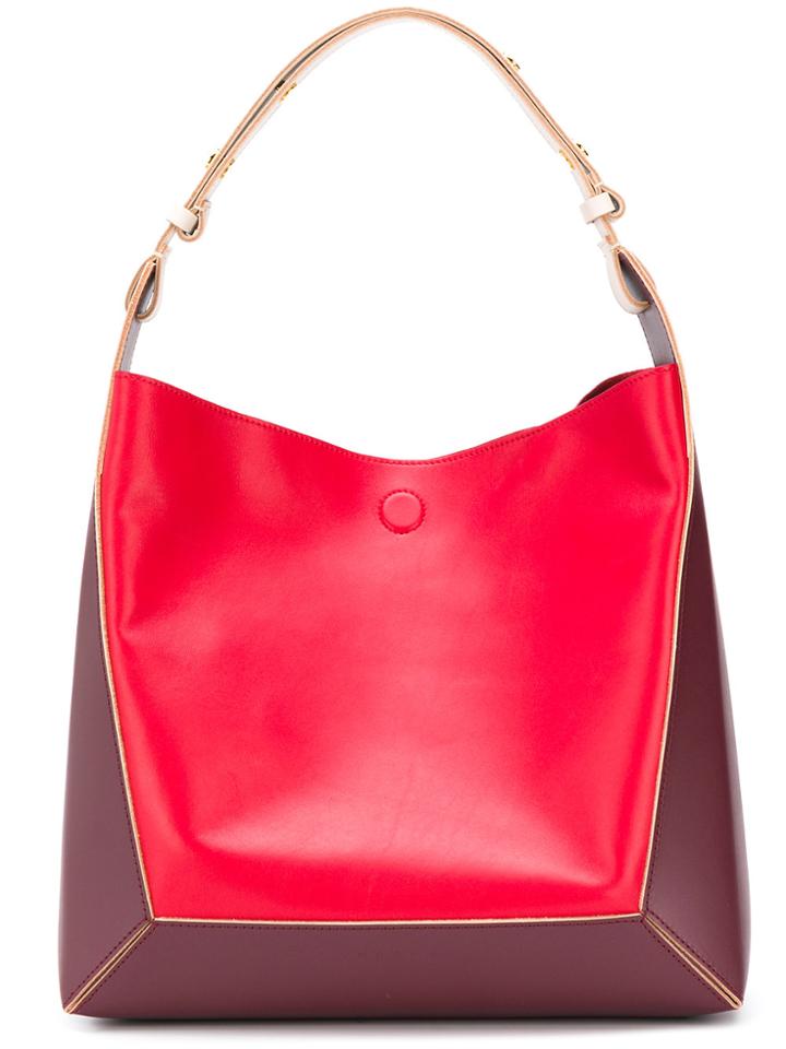 Marni Colourblock Tote - Red