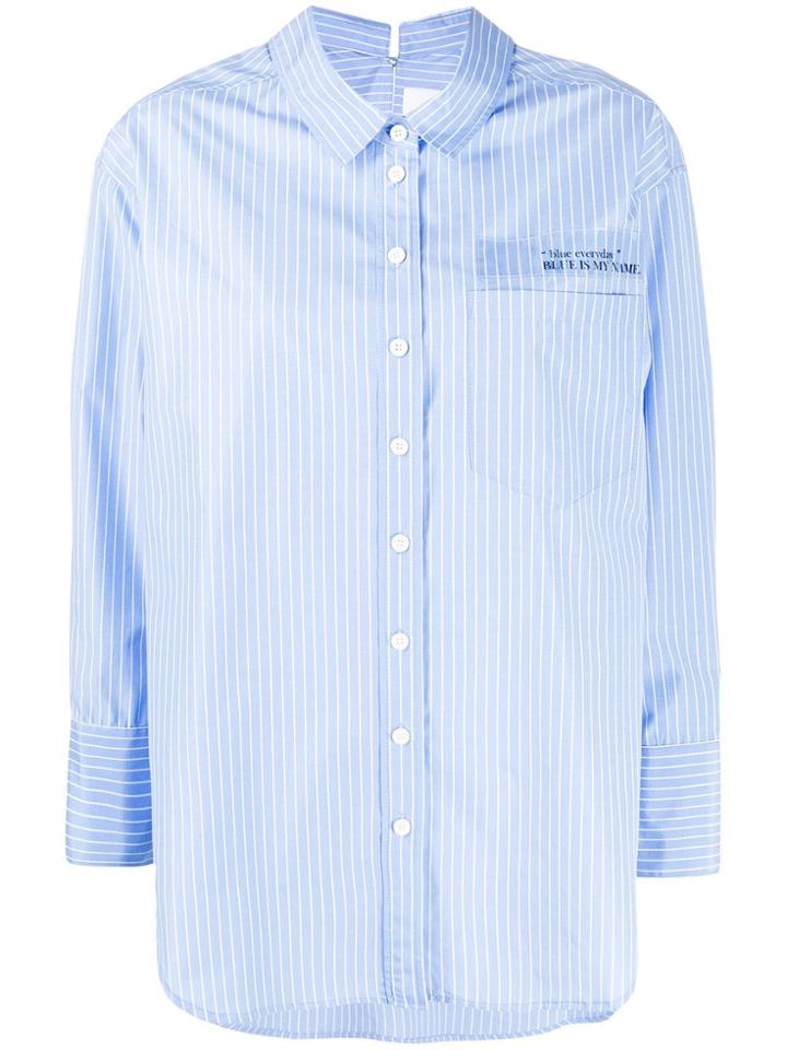 Sjyp Back Off Shirt - Blue