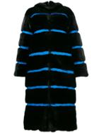 Fabio Gavazzi Panelled Padded Coat - Black