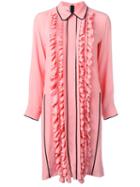 Marni Ruffle Trim Dress, Women's, Size: 36, Pink/purple, Acetate/silk