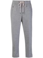 Peserico Cropped Track Trousers - Grey