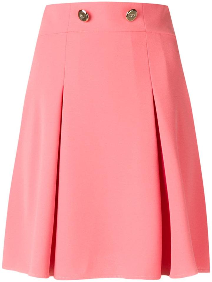 Elisabetta Franchi Pleated Mini Skirt - Pink