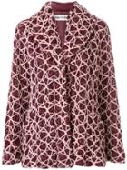 Issey Miyake Vintage Puffer Jacket With Surface Design - Pink & Purple