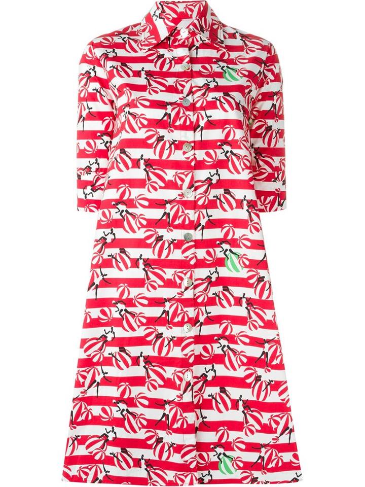 Ultràchic Striped Flared Shirt Dress