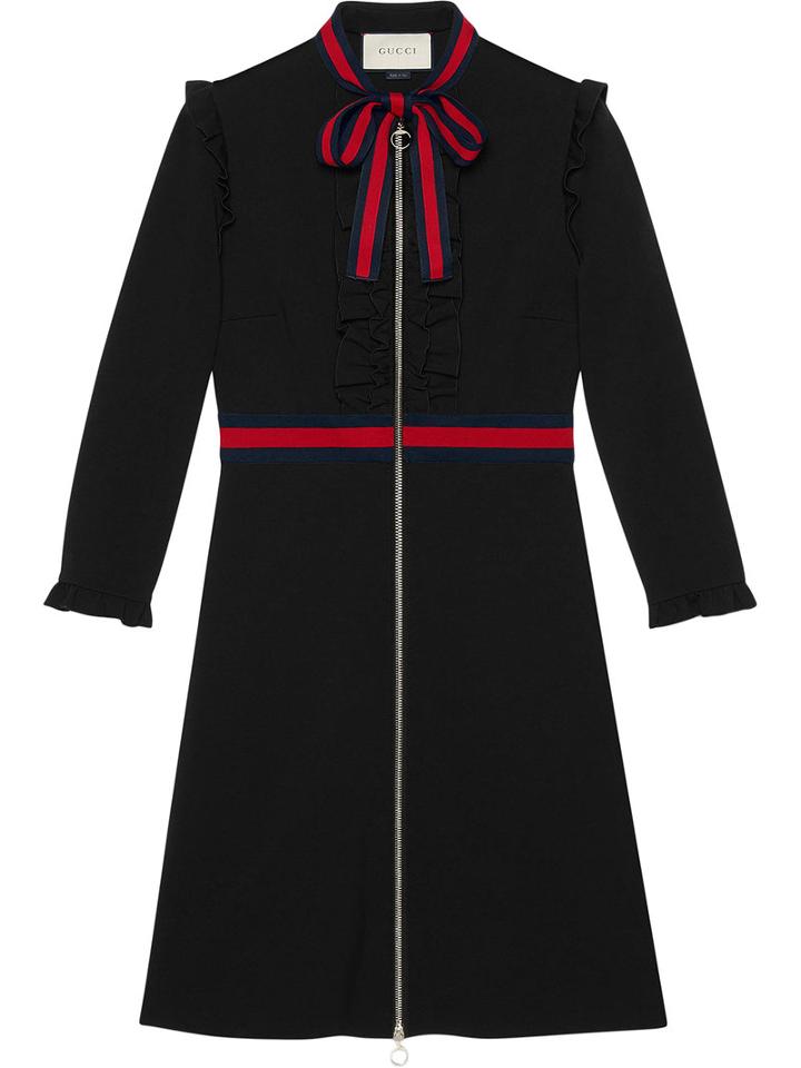 Gucci - Viscose Jersey Dress - Women - Nylon/spandex/elastane/viscose - M, Black, Nylon/spandex/elastane/viscose