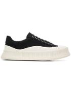 Jil Sander Contrast Sole Sneakers - Black
