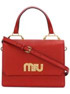 Miu Miu Top Handle Tote Bag - Red