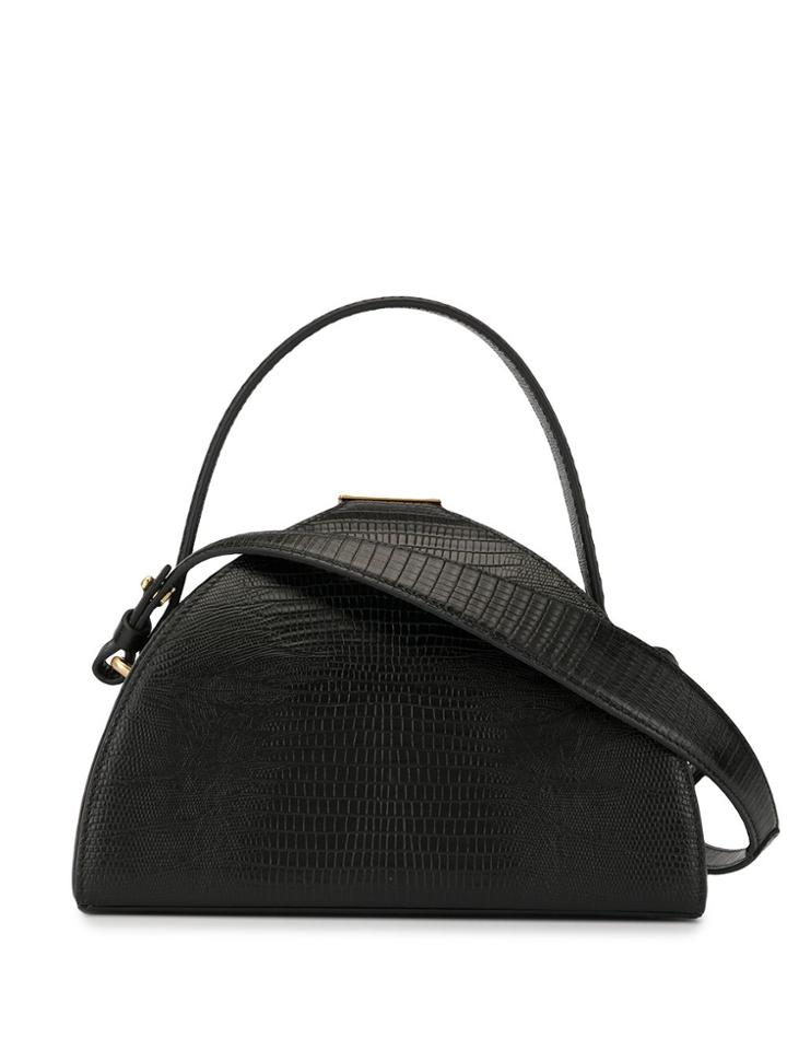 Mlouye Pandora - Structured Half Moon Bag W Top Handle And Strap -
