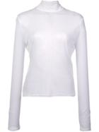 Fleur Du Mal Thin Rib Turtleneck - White