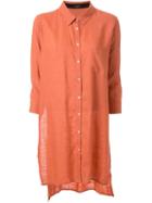 Loveless Long Shirt, Women's, Size: 34, Yellow/orange, Linen/flax/rayon