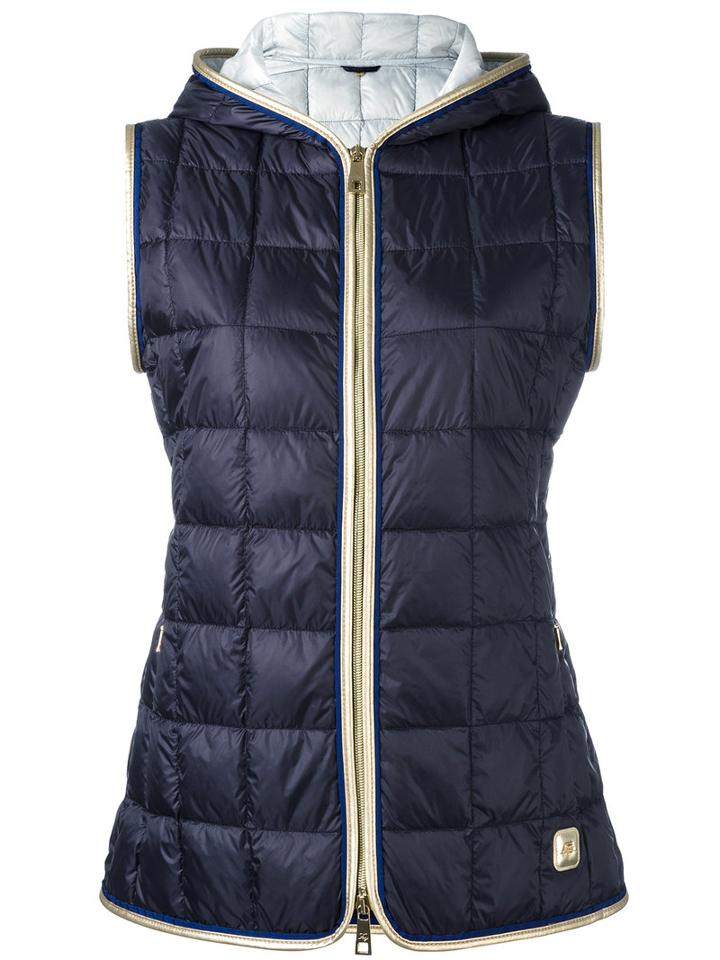 Fay Padded Vest, Women's, Size: Xl, Blue, Polyamide/polyester/feather