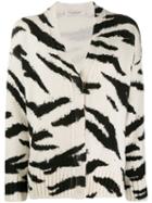 Philosophy Di Lorenzo Serafini Animal Pattern Wool Cardigan - White