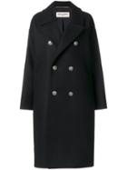 Saint Laurent Oversized Officer Coat - Black