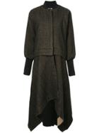 Uma Wang Handkerchief Hem Coat - Brown